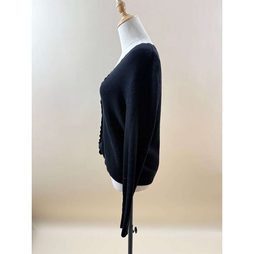 CAbi Black Scalloped Edge Sweater - Picture 2 of 3